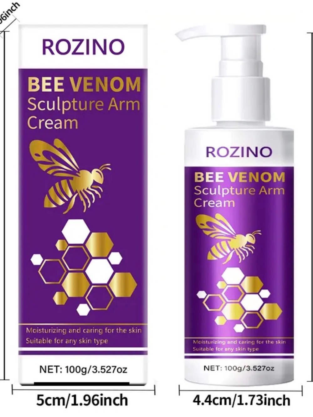 Bee Venom Sculpture Arm Cream — Purple & Gold